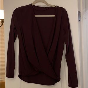 Lululemon full freedom long sleeve black cherry 4